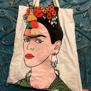 Frida tote bag with key chain
